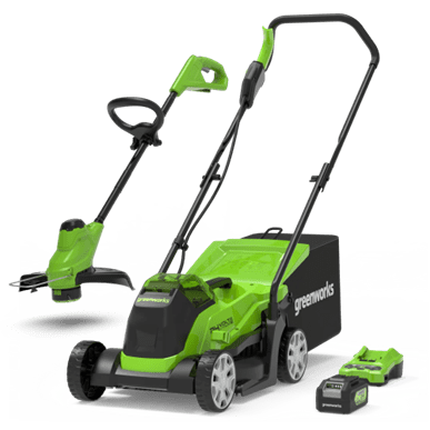 Greenworks - Lawnmower & String Trimmer 24V
