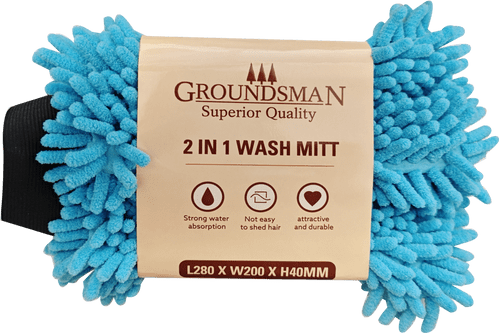 Groundsman 2 In 1 Microfibre Wash Mitt - 28x20