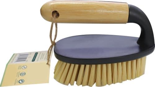 Groundsman Bamboo Scrubbing Brush - 12cm x 8cm