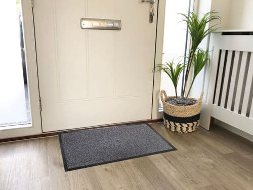Groundsman Dirt Guard Cotton Barrier Doormat 50 x 80cm - Light Grey