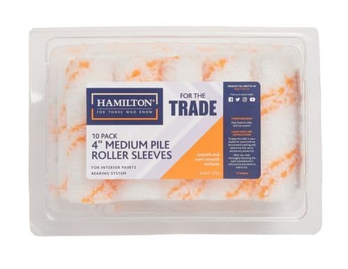 Hamilton For The Trade Medium Pile Sleeves Pack 10 - 4"