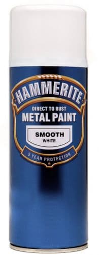 Hammerite Metal Paint 400ml Aerosol - Smooth White