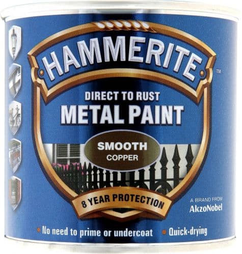 Hammerite Metal Paint Smooth 250ml - Copper