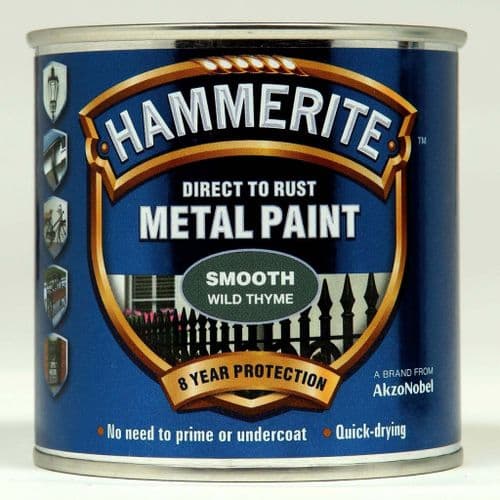 Hammerite Metal Paint Smooth 250ml - Wild Thyme