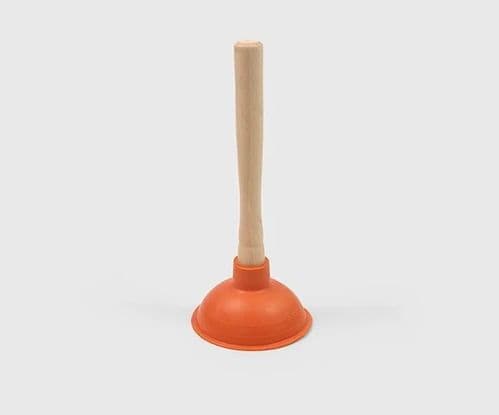 Hill Brush Medium Force Cup Sink Plunger - 10" Handle