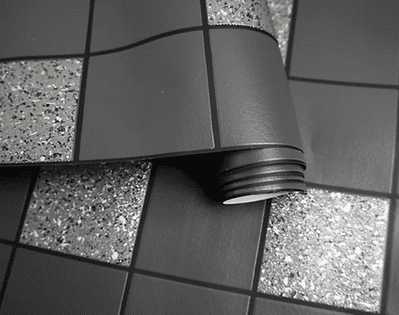 Holden Decor - Granite Tile - Black/Silver - 89130