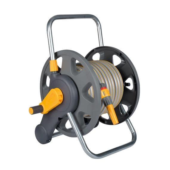 Hozelock - Assembled 2-in-1 Hose Reel (45m) with Hose
