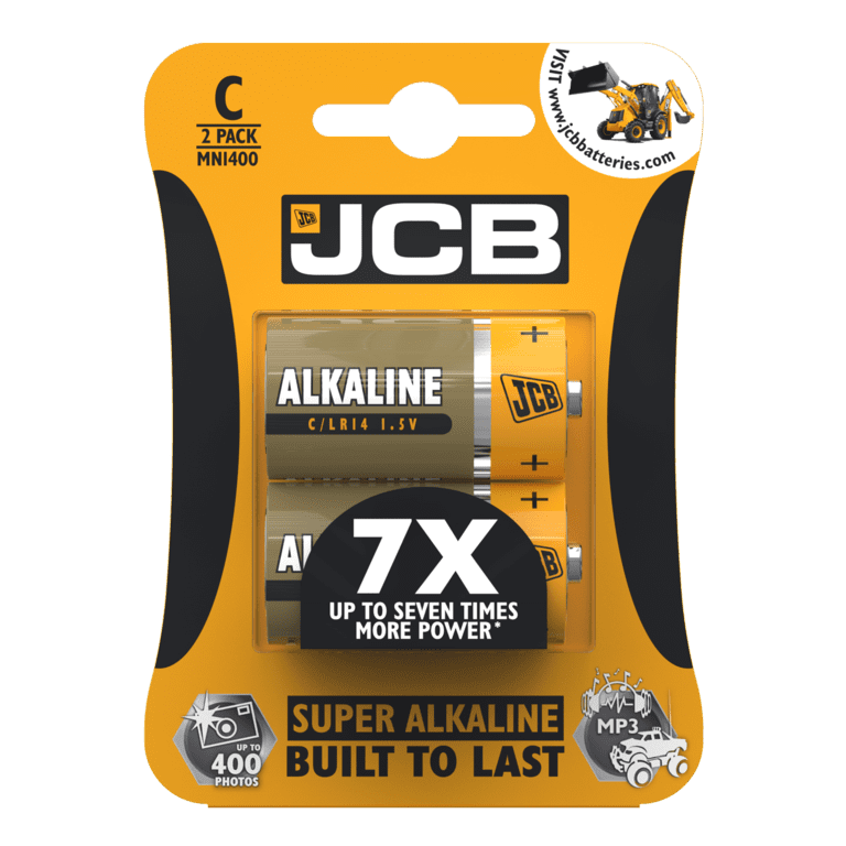 JCB Super Alkaline C Cell Batteries LR14