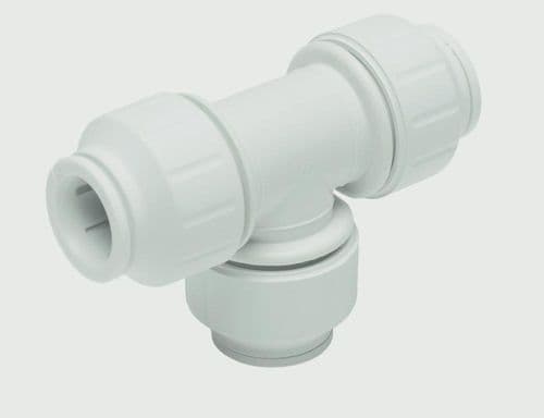 JG Speedfit Equal Tee Connector - 15mm - White Pack 5