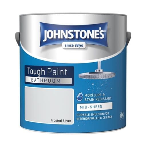Johnstone's Bathroom Midsheen 2.5L - Frosted Silver