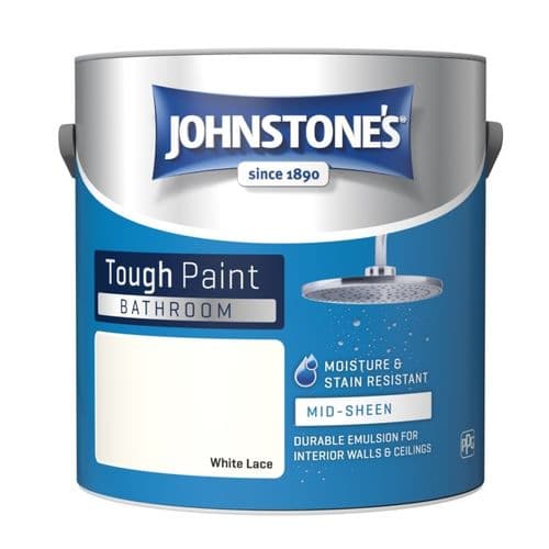 Johnstone's Bathroom Midsheen 2.5L - White Lace
