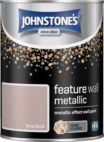 Johnstone's Feature Wall Metallic 1.25L - Rose Gold