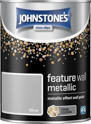 Johnstone's Feature Wall Metallic 1.25L - Silver