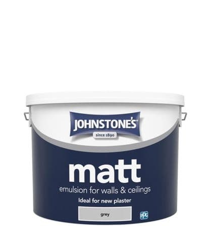 Johnstone's Matt Emulsion - 10L Grey