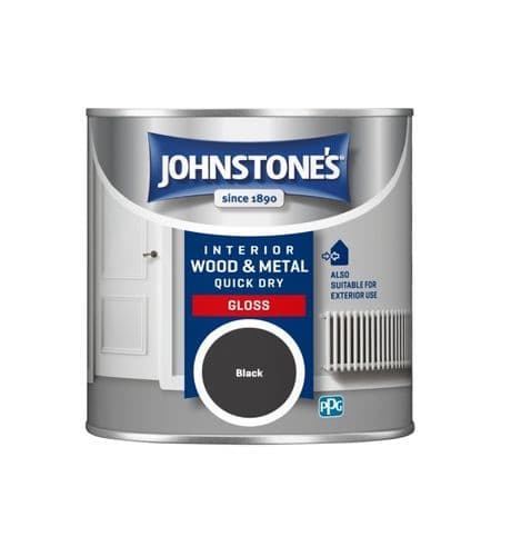 Johnstone's Quick Dry Gloss - 250ml Black