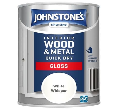 Johnstone's Quick Dry Gloss - 750ml White Whisper