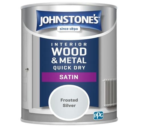 Johnstone's Quick Dry Satin 750ml - Frosted Silver