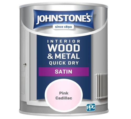 Johnstone's Quick Dry Satin 750ml - Pink Cadillac