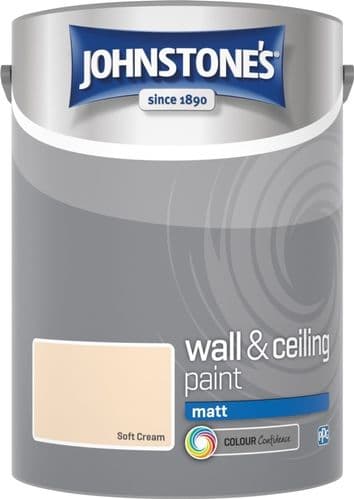 Johnstone's Wall & Ceiling Matt 5L - Soft Cream
