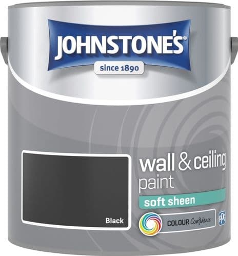 Johnstone's Wall & Ceiling Soft Sheen 2.5L - Black