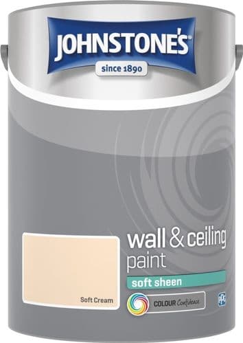 Johnstone's Wall & Ceiling Soft Sheen 5L - Soft Cream