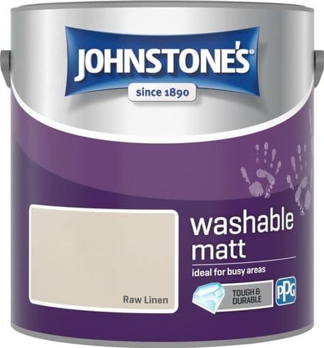 Johnstone's Washable Matt 2.5L - Raw Linen