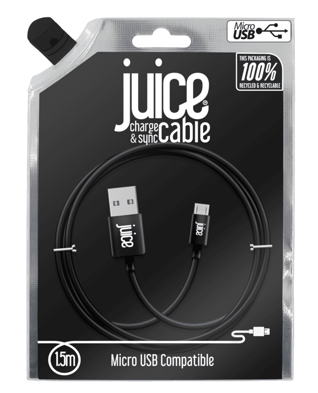 Juice 1 5m Round Micro USB Cable Black
