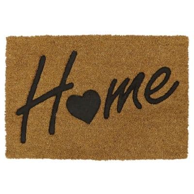 JVL Embossed Coir Home - 40 x 60cm