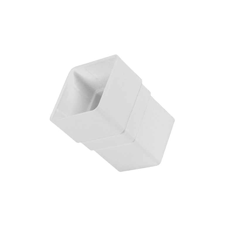 Kayflow - Rainwater Square Connectors White - 65mm