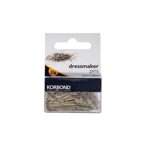 Korbond Dressmaker Pins - 25g
