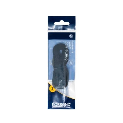 Korbond Elastic Black 6mm - 3m