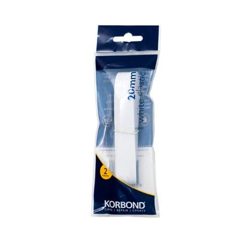 Korbond Elastic White 20mm - 2m