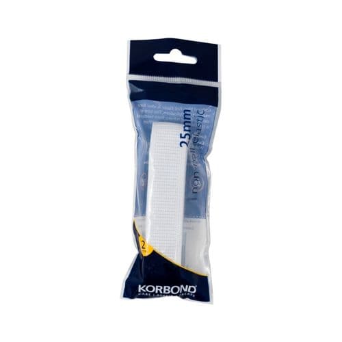 Korbond Non Roll Elastic - 25mm x 2m