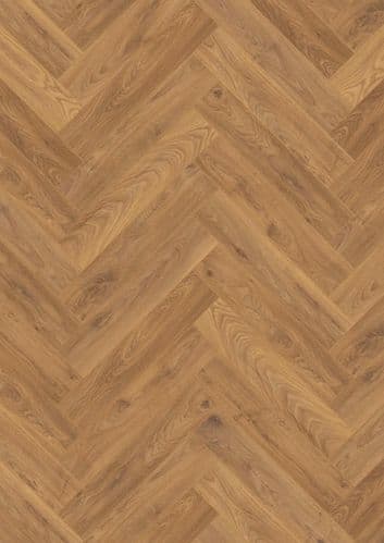 Kronospan Herringbone Firebrand Oak Laminate Flooring - 0.87m2