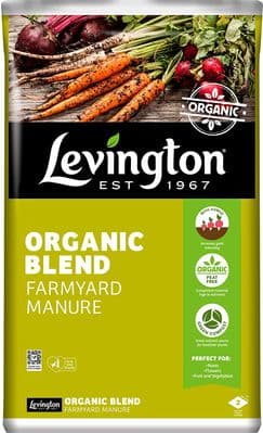 Levington Peat Free Organic Blend Farmyard Manure - 50LTR