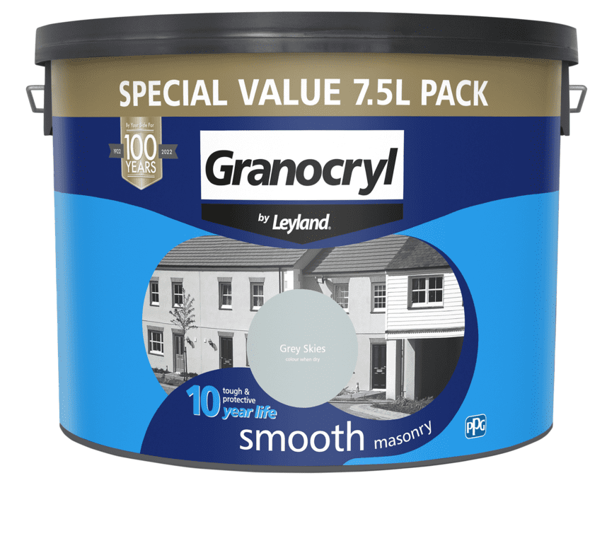 Leyland Granocryl Smooth Masonry Paint Leyland Granocryl Smooth Masonry 7 5L - Grey Skies