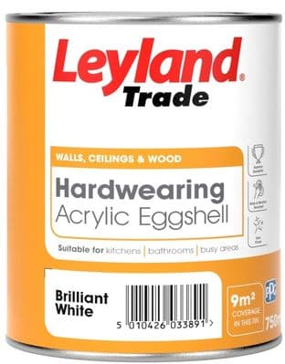 Leyland Trade Acrylic Eggshell - 750ml