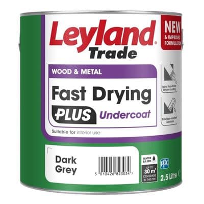 Leyland Trade Fast Drying Plus Undercoat Grey - 2.5L