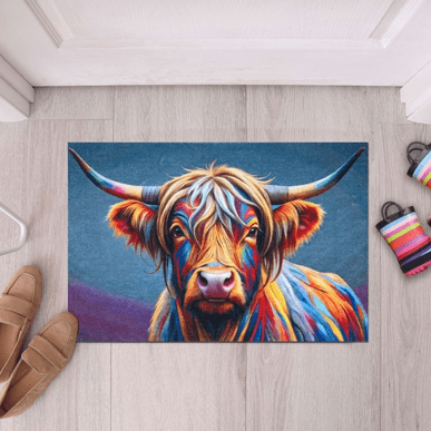 Likewise - Abstract Highland Cow Wash Mat (75x50)