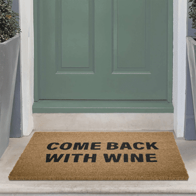 Likewise - 'Come Back With Wine' Coir Mat (40x70)