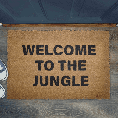 Likewise - Welcome To The Jungle Coir Mat (40x70)