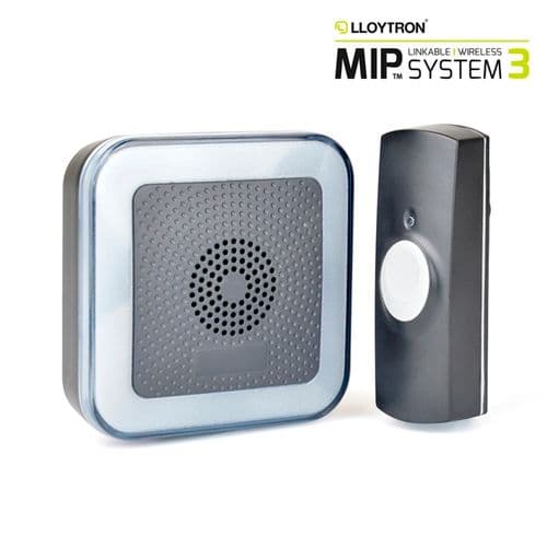 Lloytron Hearing Impaired Door Chime Kit - 200m Black