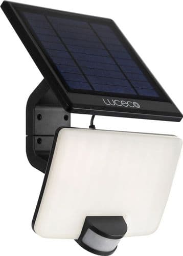 Luceco Solar Flood Light - 800 lumens / 4000k / 18w