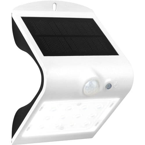 Luceco Solar Wall Light & PIR Sensor - 220 lumens / 1.5w / IP65