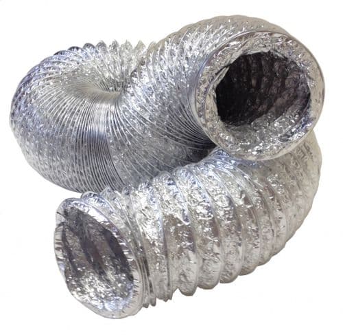 Manrose Aluminium Hose + Clip 4" - 3m