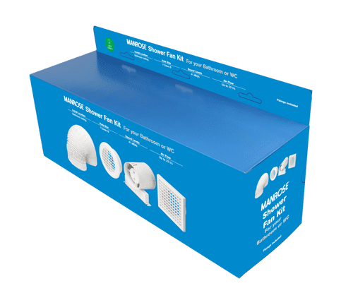 Manrose Showerfan Kit - 4"/100mm