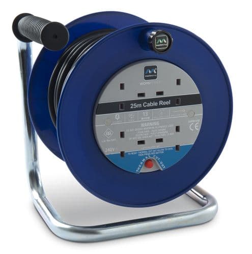 Masterplug 4 Gang, 13 Amp Cable Reel - 25m