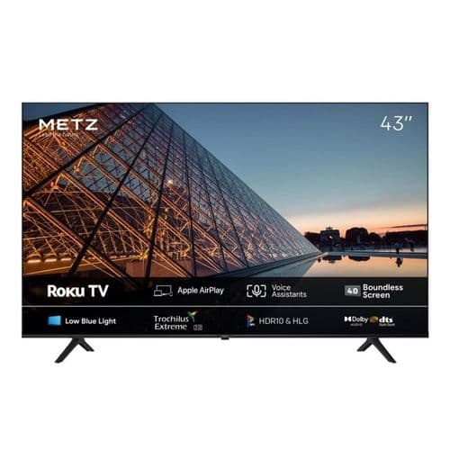 Metz 4k Ultra Hd Hdr Smart Tv Roku - 43"