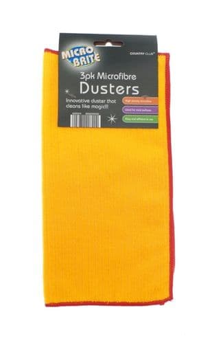 Micro Brite Microfibre Dusters - Pack 3