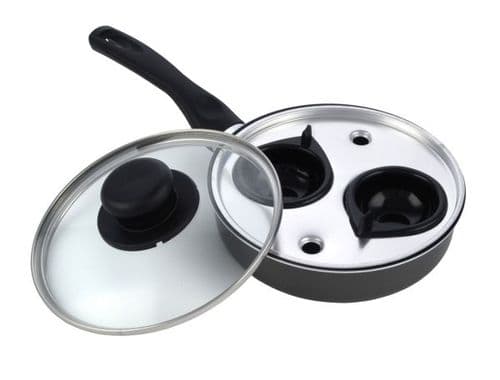 Mtk Housewares 2 Cup Egg Poacher Non Stick - 20cm
